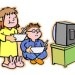 Kids watching TV