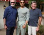 iHeartMedia CEO Bob Pittman, actor Vilmer Valderrama and President/COO and CFO Rich Bressler attend a Happy Hour at iHeartCafé | La Californie during the Cannes Lions Festival on June 19 in Cannes, France. [Photo: Adam Berry/Getty Images for iHeartMedia]