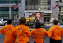 Partisan Party Of Five: Free Press Plays Up Anti-Carr ‘Rally’ (Photo by Tasos Katopodis/Getty Images for Free Press)