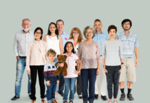 Pew Reviews How Americans Take Part In Society – Or Don’t Diversity of People Generations Set Together Studio Isolated