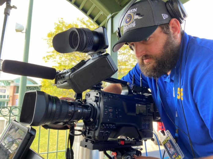 Aaron Frye with the JVC GY-HC900 CONNECTED CAM for WDJT