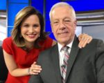Washington Mourns Meteorologist Doug Hill Alison Starling, posing with longtime WJLA-7 in Washington meteorologist Doug Hill
