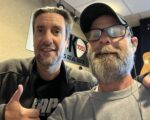 Clay Travis Goes Live From WWNC To Support Hurricane Relief Clay Travis with WWNC News Director and morning host Mark Starling
