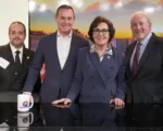 In Key Election Year, Entravision Upsizes Its Nevada News Efforts Senator Jacky Rosen with Chris Jordan SVP, Entravision Las Vegas, Michael Christenson, CEO Entravision, and Jeff Liberman, President and COO, Entravision (Photo: Business Wire)