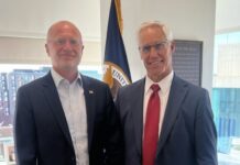 A D.C. Triple Play For Zimmer Rule Reform Push FCC Chairman Brendan Carr (l) and Zimmer Communications' John Zimmer