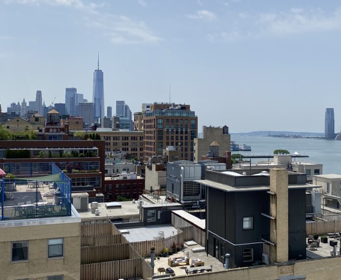 A view of the World Trade Center from the Whitney Museum of Art, June 2023 [Photo: Adam R Jacobson]