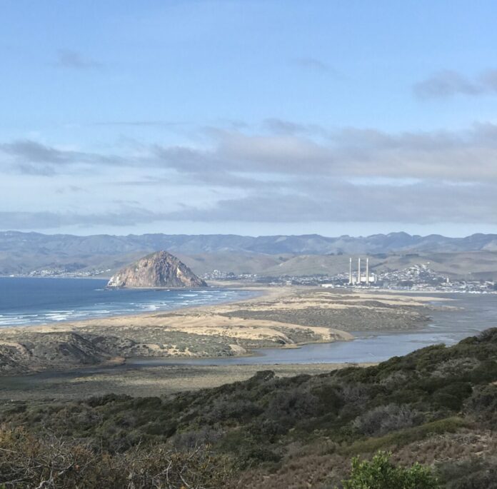 Los Osos-Baywood Park, Calif., in the foreground, and Morro Bay in the distance, as seen from Montaña de Oro State Park.