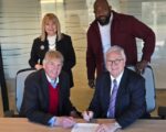 EMF Agrees To Acquire a Longtime Hispanic Radio Partner Front Row L-R: Phil Guthrie, Radio Nueva Vida President, Tom Stultz, EMF Interim CEO; Back Row L-R: Mary Guthrie, Radio Nueva Vida General Manager, Jerry Shirer, EMF Board Chair