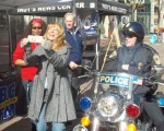 WIBC and WRTV raise funds for tornado victims WIBC's Terri Stacy accepts a donation from IMPD officer