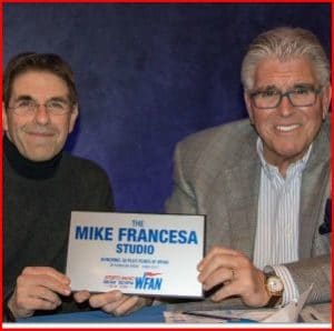 Mark Chernoff (l) with Mike Francesa