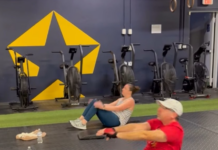 Is AM/FM Radio Poised For A Fitness Boom? Our lovely Editor-in-Chief at a recent 5:30am workout at his local gym.