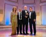 Golden Mike Gala Honors Former FCC Chair, FOX TV Stations Head Presenting the Golden Mike Award: Rosanna Scotto (co-host of FOX 5’s “Good Day New York”), Scott Herman (Chairman of the Broadcasters Foundation), Jack Abernethy, and (far left) Tim McCarthy (President of the Broadcasters Foundation)