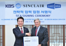 K-Pop! Sinclair Opens An Avenue For KBS In U.S. KBS President Park Jang-beom, left, and Sinclair top technology leader Del Parks