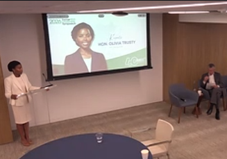 Olivia Trusty, the Republican FCC Commissioner, delivers the Keynote Address at the 2026 MMTC Former FCC Leadership Symposium on July 9 in Washington, D.C.